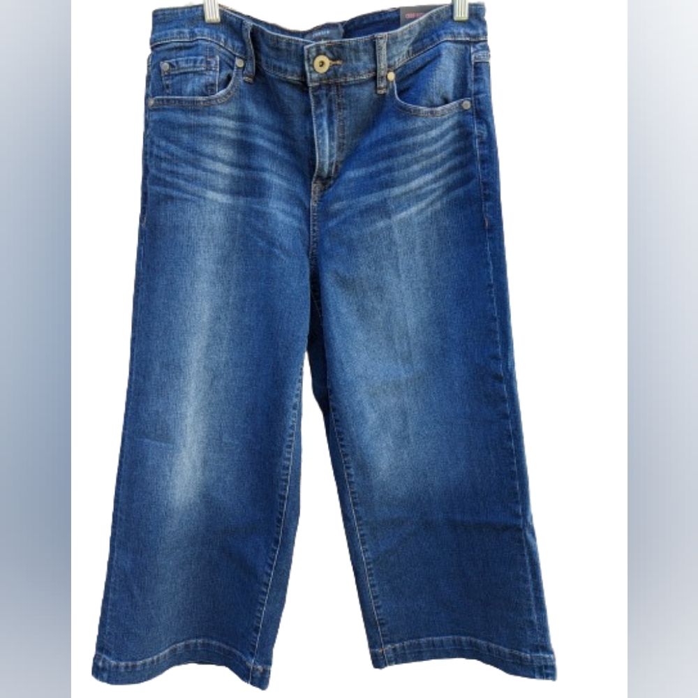 Torrid Cropped High Rise Wide Leg Jeans